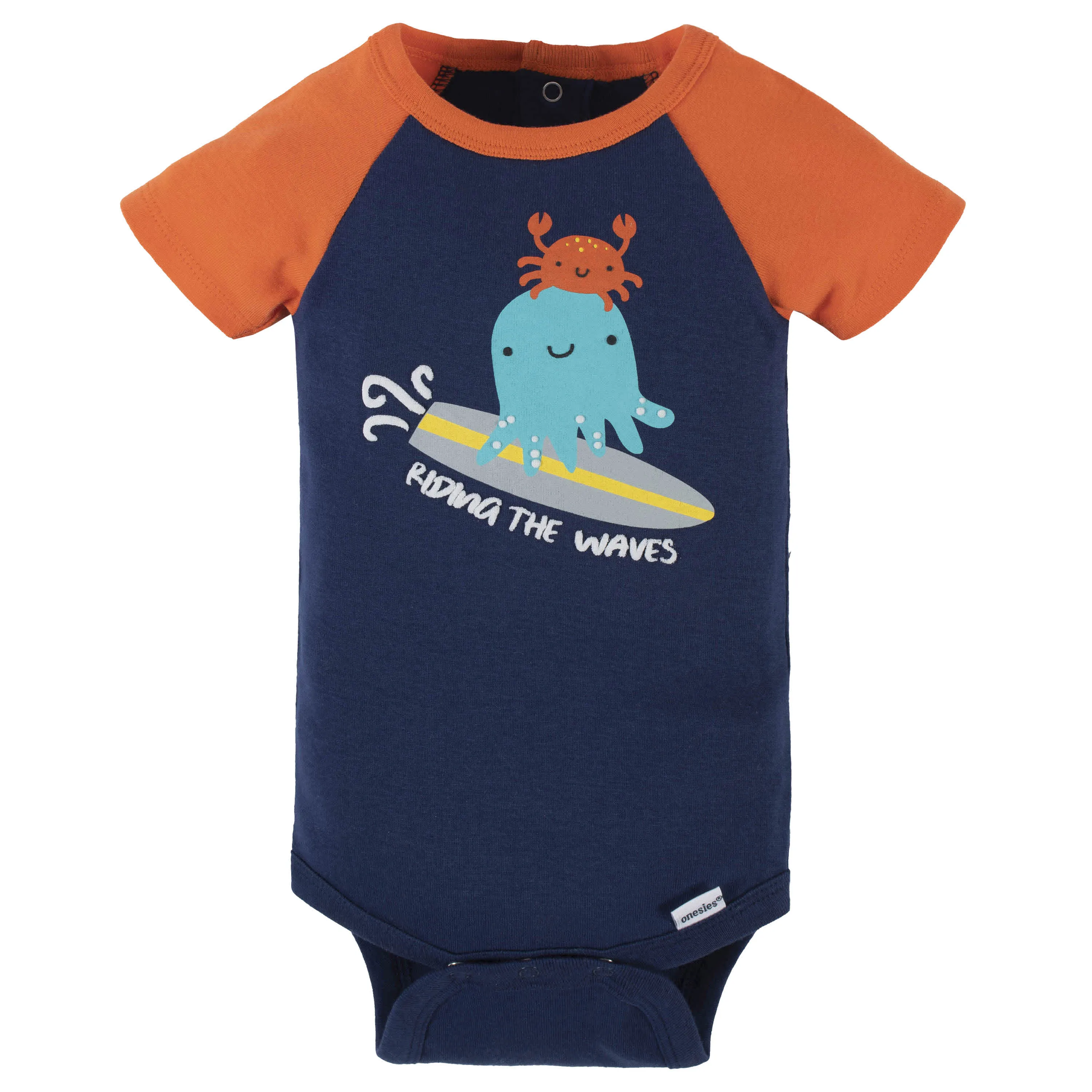 4-Pack Baby Boys Sea Friends Short Sleeve Onesies® Bodysuits