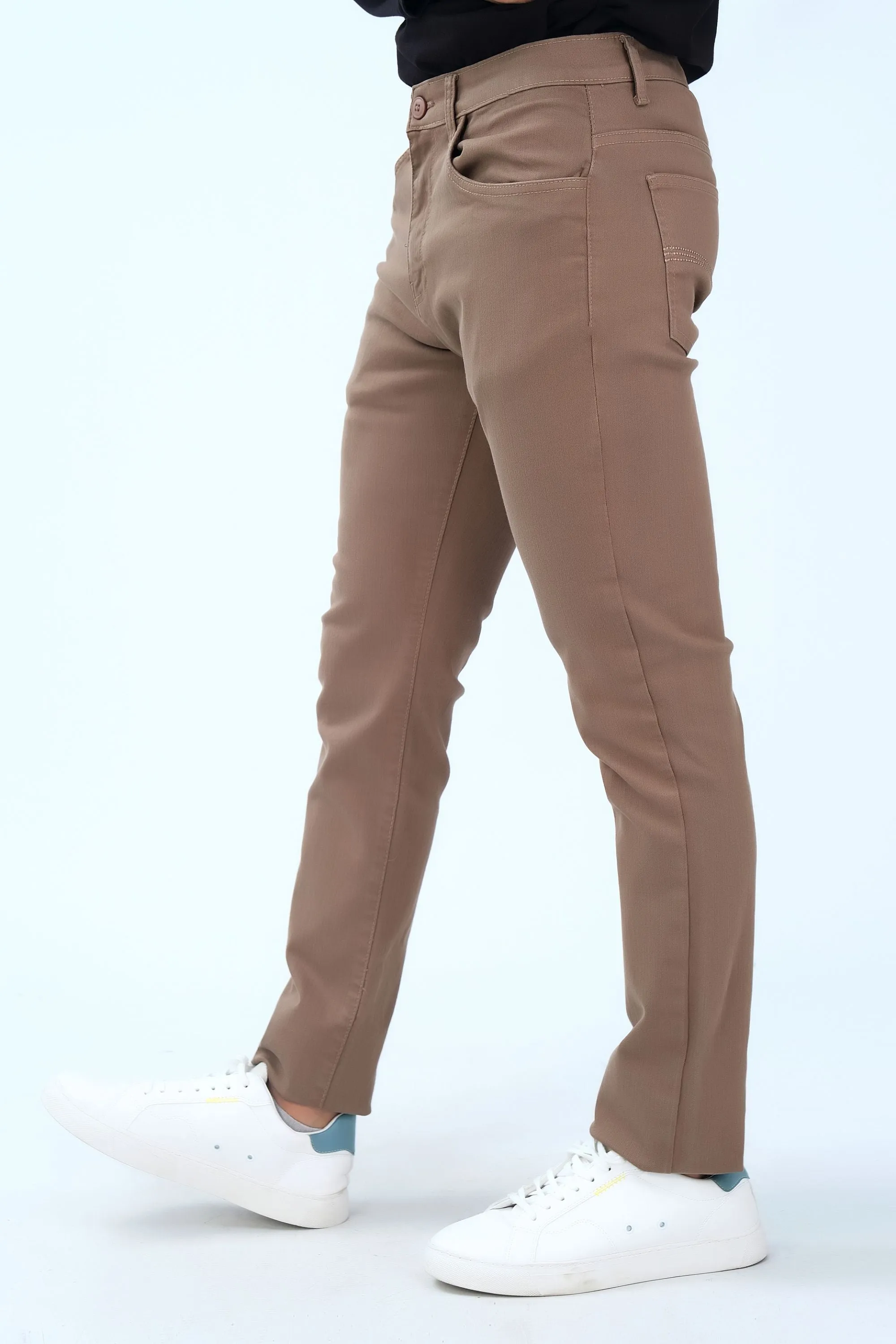 Brown Smart Fit Fashion Pants