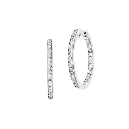 Diamond Fashion Hoops