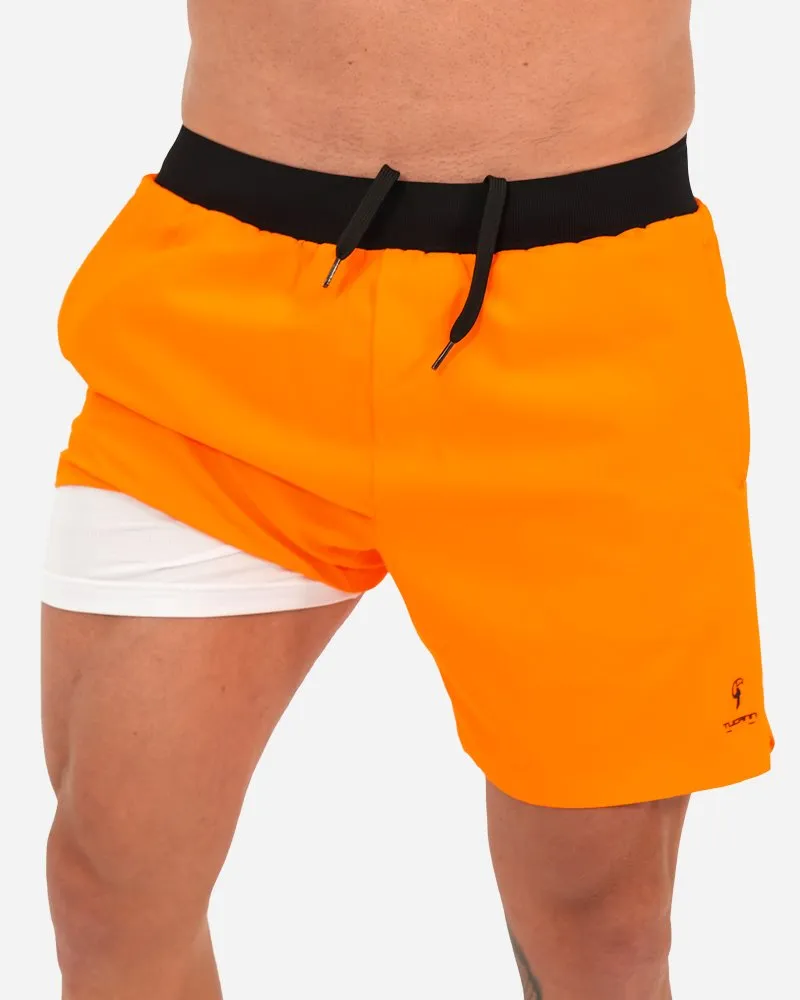 Hybrid Active Shorts - Orange