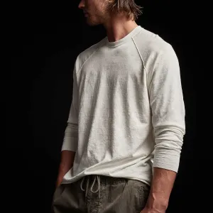 Linen Blend Raglan Sweater - Celadon