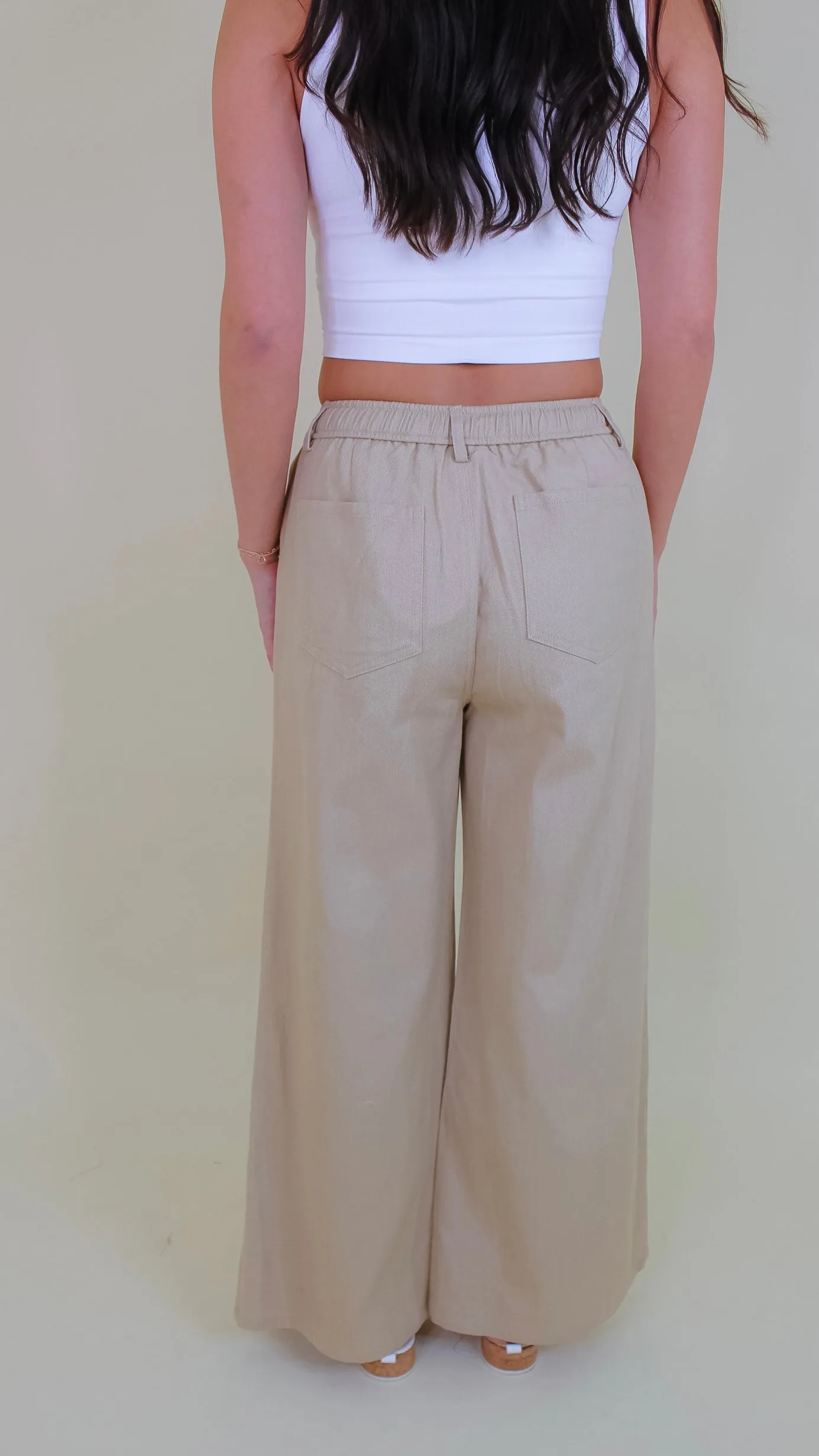 Maia Beige Denim Pants
