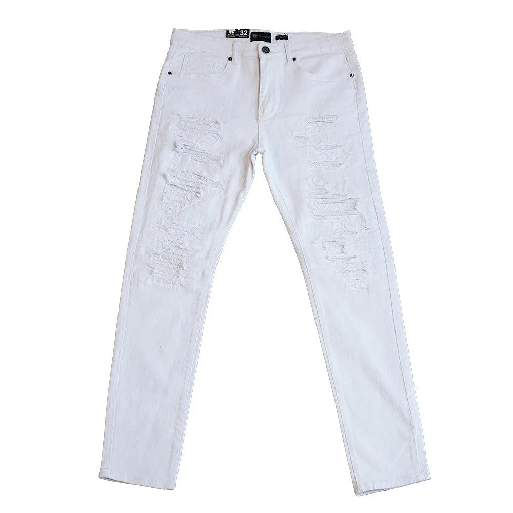 MOTO STYLE PANTS (WHITE)