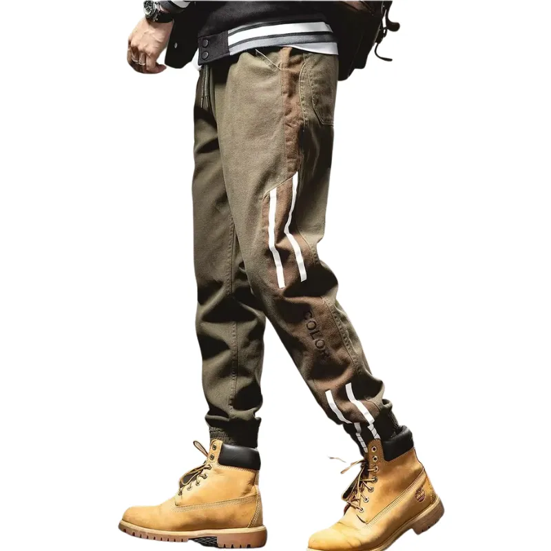 Retro Side Stripe Cargo Pants
