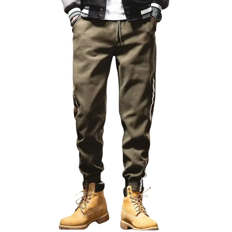 Retro Side Stripe Cargo Pants