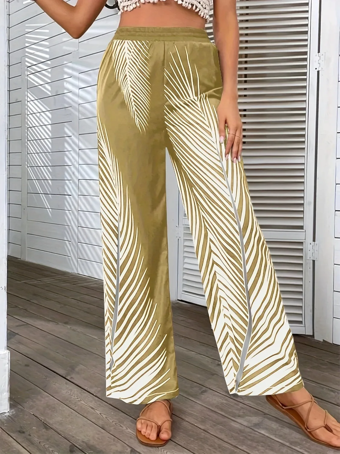 Stylish Print Wide Leg Pants (3 Colors)